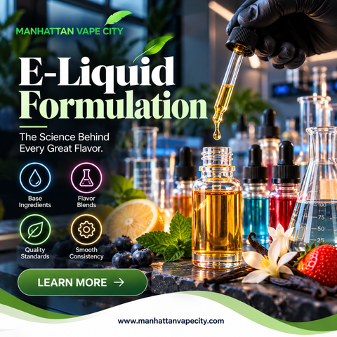 E-Liquid Formulation Explained: PG/VG Ratios, Flavor Ingredients, and What to Check Before Choosing a Vape Juice