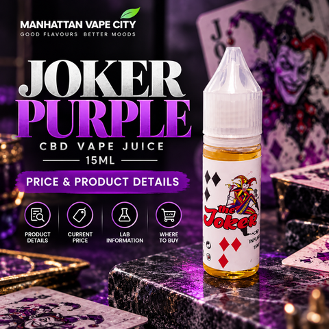 Joker Purple CBD Vape Juice 15ml: Price, Product Details & Where to Buy