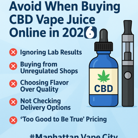 Top 5 Mistakes to Avoid When Buying CBD Vape Juice Online