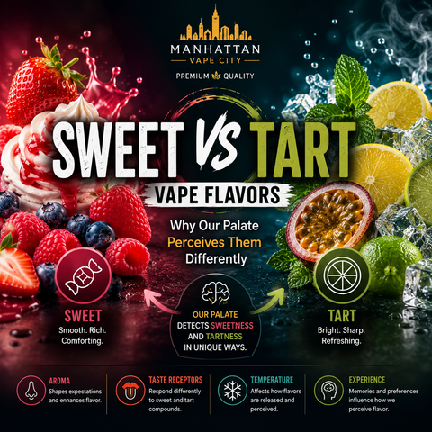 Sweet vs Tart Vape Flavors: Why They Taste Different