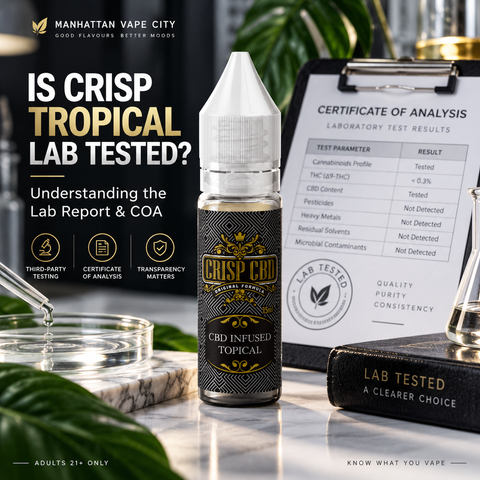 Is Crisp Tropical CBD Vape Juice Lab Tested? How to Read the Lab Information