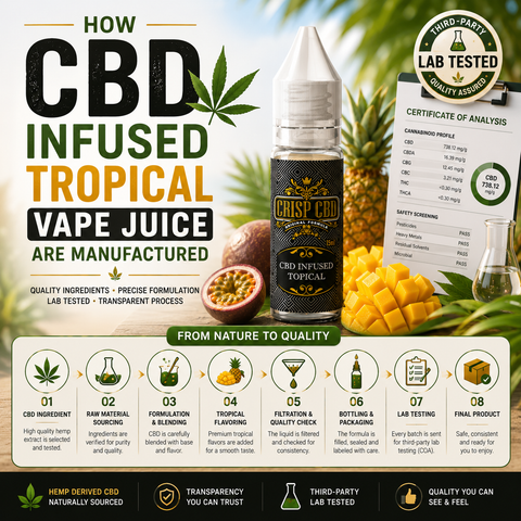 How CBD-Infused Tropical Vape Juice Is Manufactured