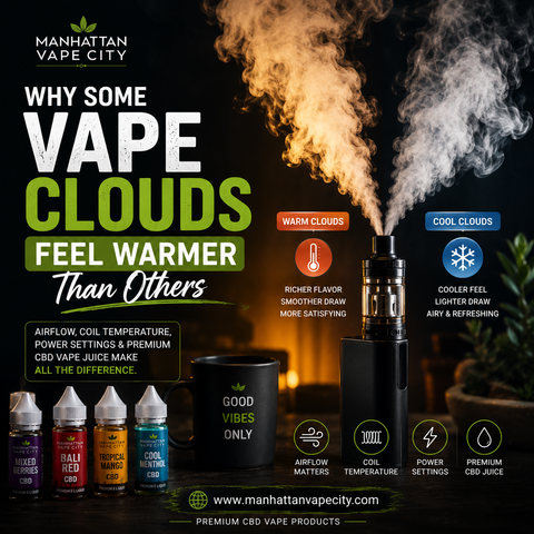 Why Some Vape Clouds Feel Warmer Than Others | Manhattan Vape City