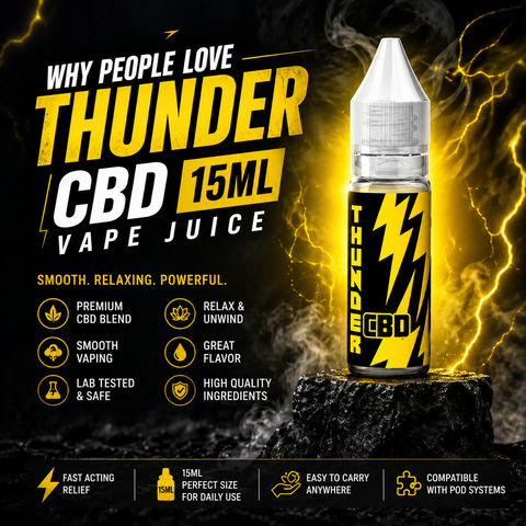 Why People Love Thunder CBD 15ML Vape Juice