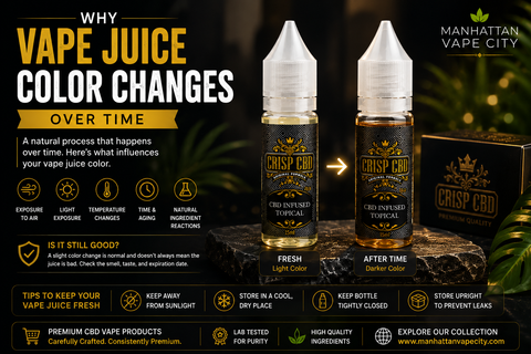 Why Vape Juice Color Changes Over Time | Manhattan Vape City