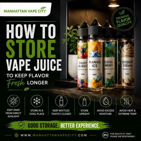 How to Store Vape Juice Properly for Longer Flavor Freshness
