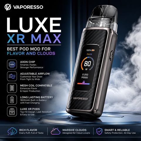 Vaporesso Luxe XR Max – Best Pod Mod for Flavor and Clouds