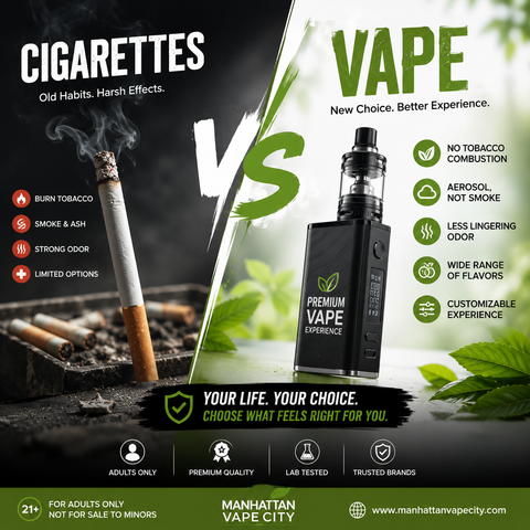 Cigarettes vs Vape: What's the Difference? A Guide for Adult Smokers