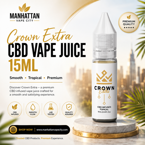 Crown Extra CBD Vape Juice 15ml: Review & Product Details