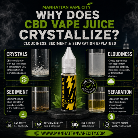 Why Does CBD Vape Juice Crystallize? Cloudiness, Sediment & Separation Explained