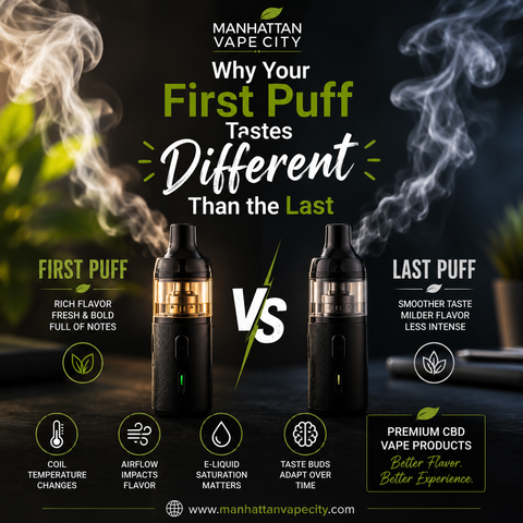 First Puff vs Last Puff Vape: Why the Flavor Changes