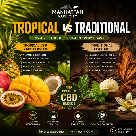 What Makes Tropical CBD Vape Flavors Different From Traditional Flavors