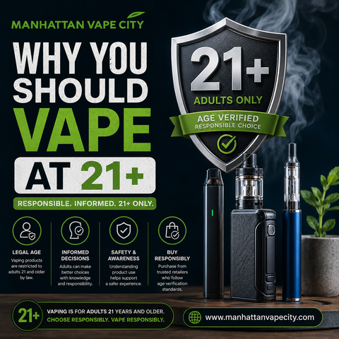 Why You Should Only Vape at 21+: Understanding Age Restrictions and Responsible Vaping