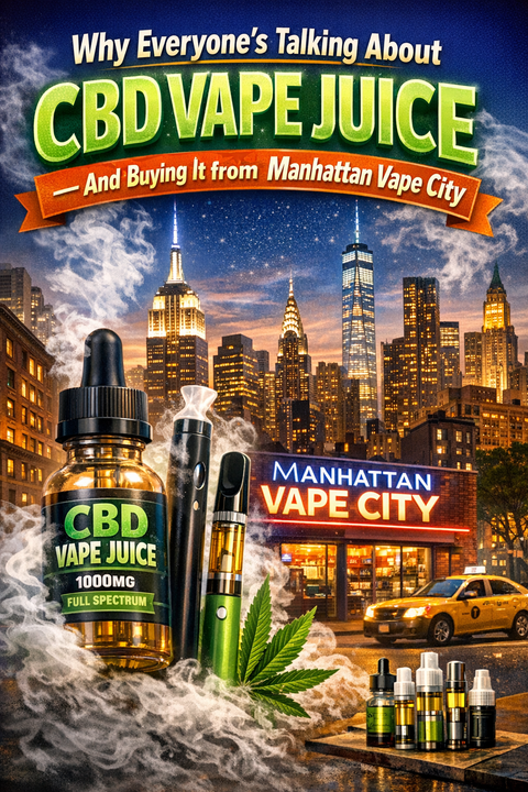 Why Everyone’s Talking About CBD Vape Juice — And Buying It from Manhattan Vape City