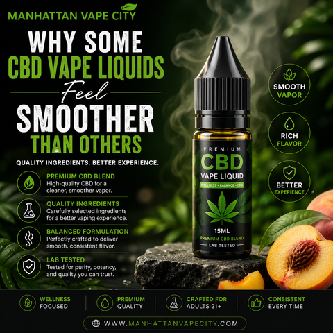 Why Some CBD Vape Liquids Are Smoother Than Others